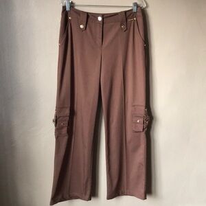 St John Sport Brown Cargo Pants Size 10